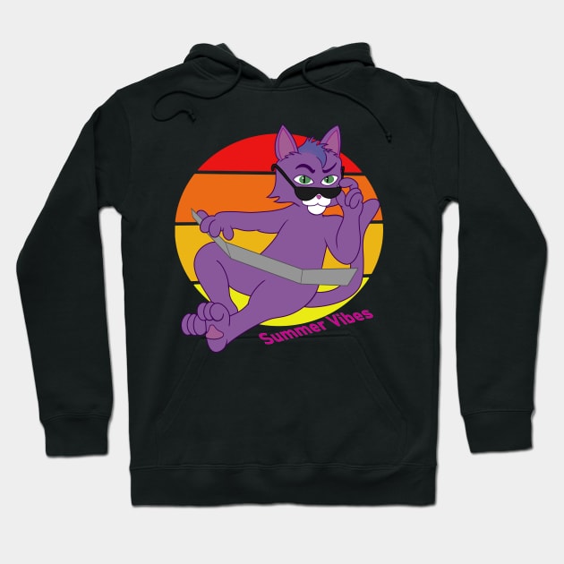 Kitty Vibes Hoodie by Slightly Animated